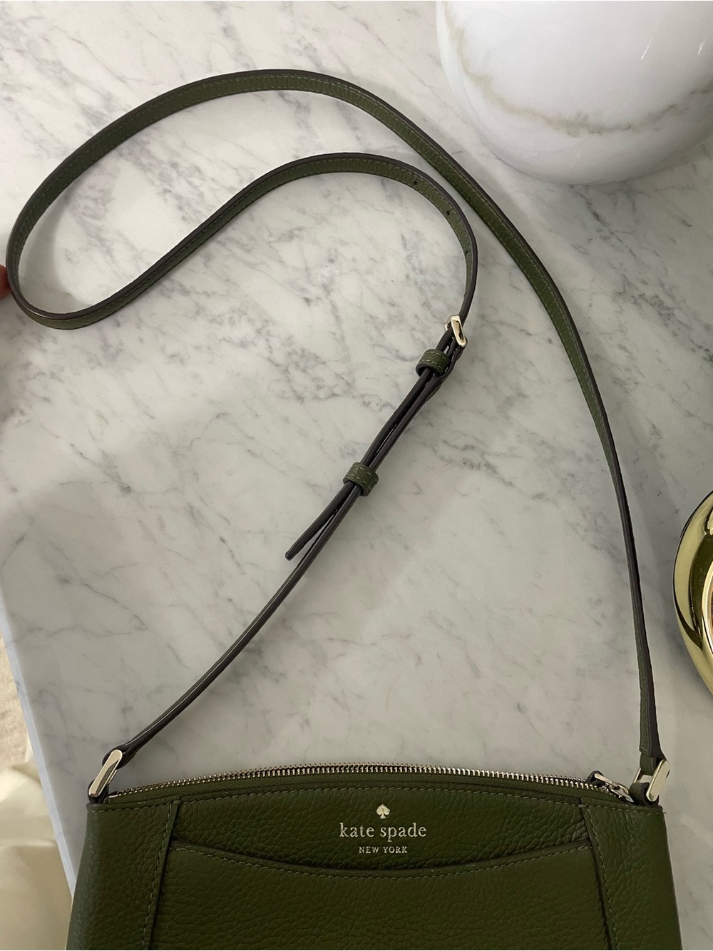 Kate Spade Monica Small Crossbody Bag, Enchanted Green - Picture 7 of 10